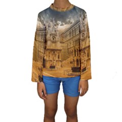 Palace Monument Architecture Kids  Long Sleeve Swimwear