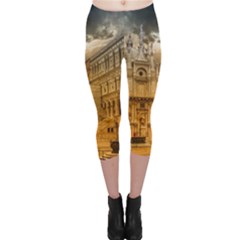 Palace Monument Architecture Capri Leggings 