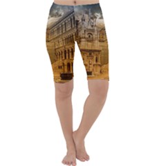 Palace Monument Architecture Cropped Leggings 