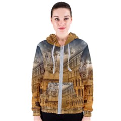 Palace Monument Architecture Women s Zipper Hoodie