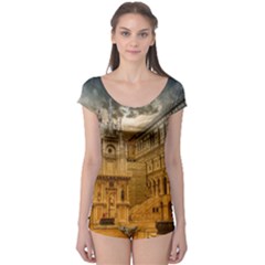 Palace Monument Architecture Boyleg Leotard 