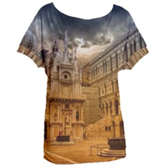 Palace Monument Architecture Women s Oversized Tee