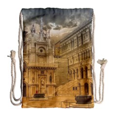 Palace Monument Architecture Drawstring Bag (Large)