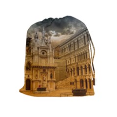 Palace Monument Architecture Drawstring Pouches (Extra Large)