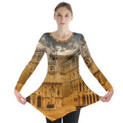 Palace Monument Architecture Long Sleeve Tunic 