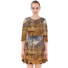 Palace Monument Architecture Smock Dress