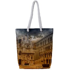 Palace Monument Architecture Full Print Rope Handle Tote (Small)