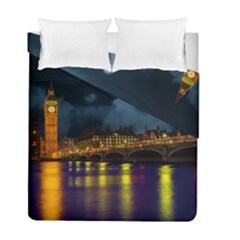 London Skyline England Landmark Duvet Cover Double Side (full/ Double Size) by Celenk