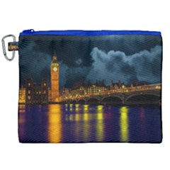 London Skyline England Landmark Canvas Cosmetic Bag (xxl)