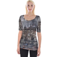 Armageddon War Apocalypse Wide Neckline Tee