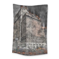 World War Armageddon Destruction Small Tapestry by Celenk