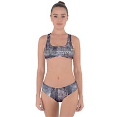 World War Armageddon Destruction Criss Cross Bikini Set