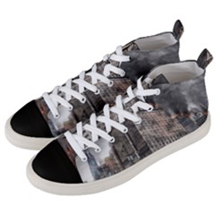 World War Armageddon Destruction Men s Mid-top Canvas Sneakers