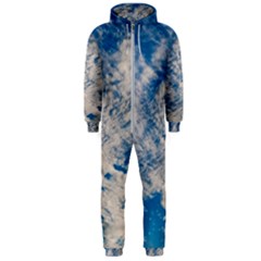 Clouds Sky Scene Hooded Jumpsuit (men)  by Celenk