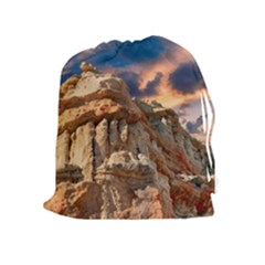 Canyon Dramatic Landscape Sky Drawstring Pouches (extra Large) by Celenk