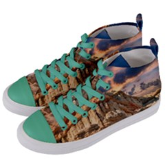 Canyon Dramatic Landscape Sky Women s Mid-top Canvas Sneakers by Celenk