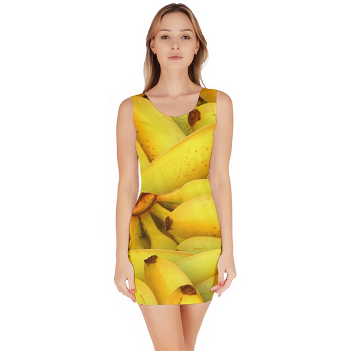 Yellow Banana Fruit Vegetarian Natural Bodycon Dress