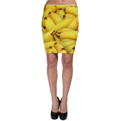 Yellow Banana Fruit Vegetarian Natural Bodycon Skirt by Celenk