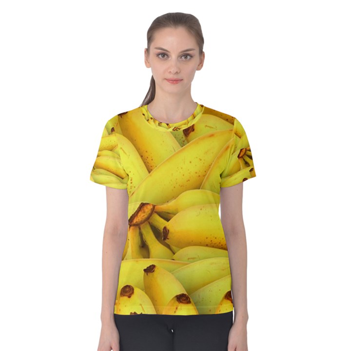 Yellow Banana Fruit Vegetarian Natural Women s Cotton Tee