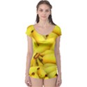 Yellow Banana Fruit Vegetarian Natural Boyleg Leotard  View1