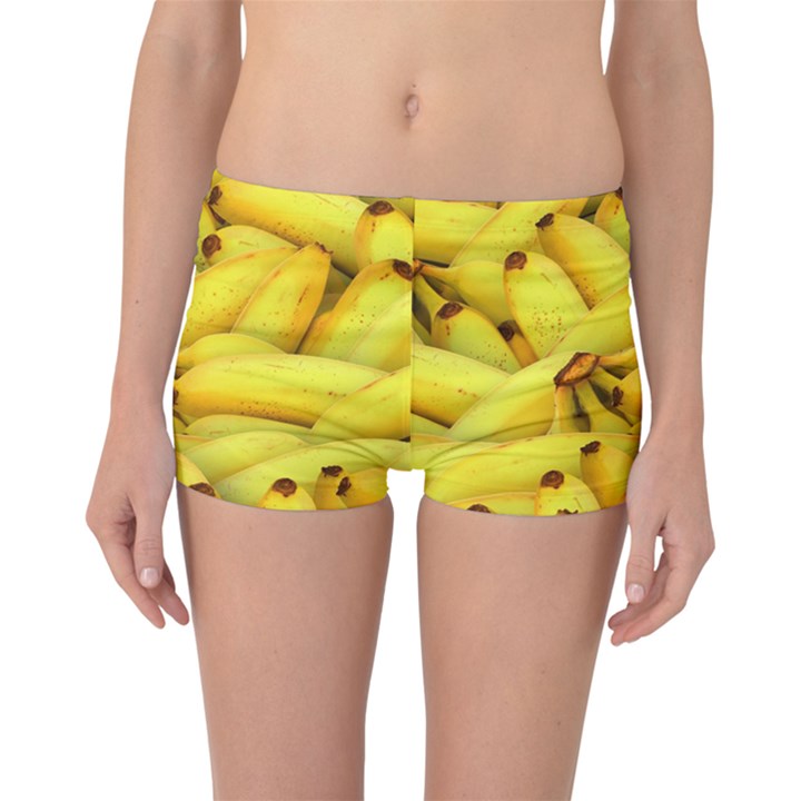 Yellow Banana Fruit Vegetarian Natural Boyleg Bikini Bottoms