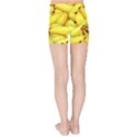 Yellow Banana Fruit Vegetarian Natural Kids Sports Shorts View2