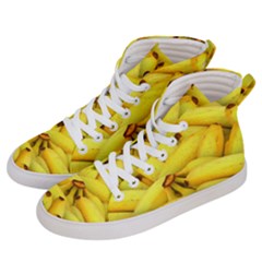 Yellow Banana Fruit Vegetarian Natural Men s Hi-top Skate Sneakers by Celenk