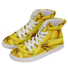 Yellow Banana Fruit Vegetarian Natural Women s Hi-top Skate Sneakers by Celenk