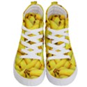 Yellow Banana Fruit Vegetarian Natural Kid s Hi-Top Skate Sneakers View1