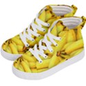 Yellow Banana Fruit Vegetarian Natural Kid s Hi-Top Skate Sneakers View2