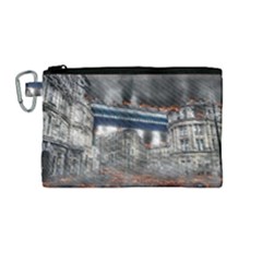 Destruction City Building Canvas Cosmetic Bag (medium)