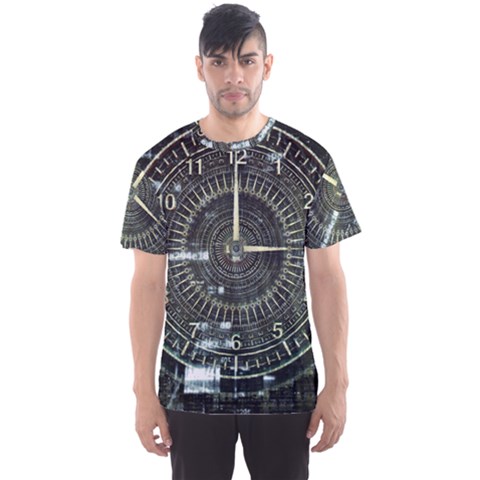 Time Machine Science Fiction Future Men s Sports Mesh Tee by Celenk