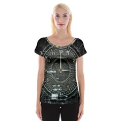 Time Machine Science Fiction Future Cap Sleeve Tops by Celenk