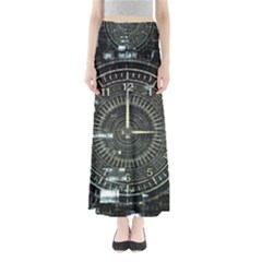 Time Machine Science Fiction Future Full Length Maxi Skirt by Celenk