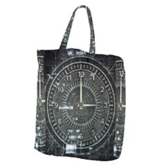 Time Machine Science Fiction Future Giant Grocery Zipper Tote