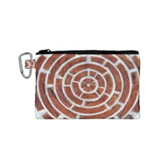 Brick Pattern Texture Backdrop Canvas Cosmetic Bag (small)