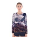 Mountain Sky Landscape Hill Rock Women s Long Sleeve Tee View1