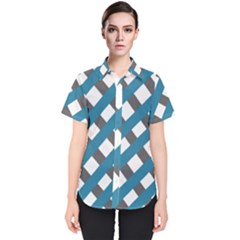 Grayblue Women s Short Sleeve Shirt