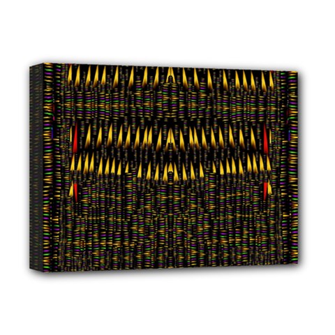 Hot As Candles And Fireworks In The Night Sky Deluxe Canvas 16  X 12   by pepitasart