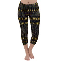 Hot As Candles And Fireworks In The Night Sky Capri Winter Leggings  by pepitasart