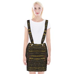 Hot As Candles And Fireworks In The Night Sky Braces Suspender Skirt by pepitasart