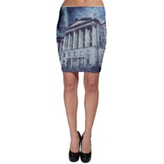 Storm Rain Lightning Weather Bodycon Skirt by Celenk