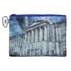 Storm Rain Lightning Weather Canvas Cosmetic Bag (xl) by Celenk