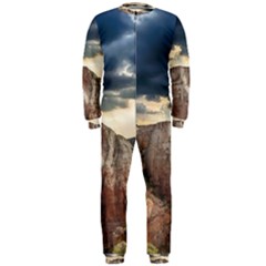 Nature Landscape Clouds Sky Rocks Onepiece Jumpsuit (men)  by Celenk