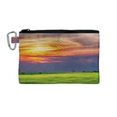 Countryside Landscape Nature Rural Canvas Cosmetic Bag (medium) by Celenk