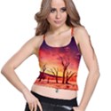 Desert Arid Dry Drought Landscape Spaghetti Strap Bra Top View1