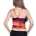 Desert Arid Dry Drought Landscape Spaghetti Strap Bra Top View2