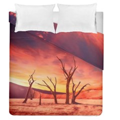 Desert Arid Dry Drought Landscape Duvet Cover Double Side (queen Size)