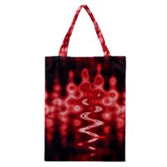 Red And Black Wave Pattern Classic Tote Bag