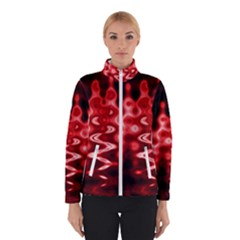 Red And Black Wave Pattern Winterwear